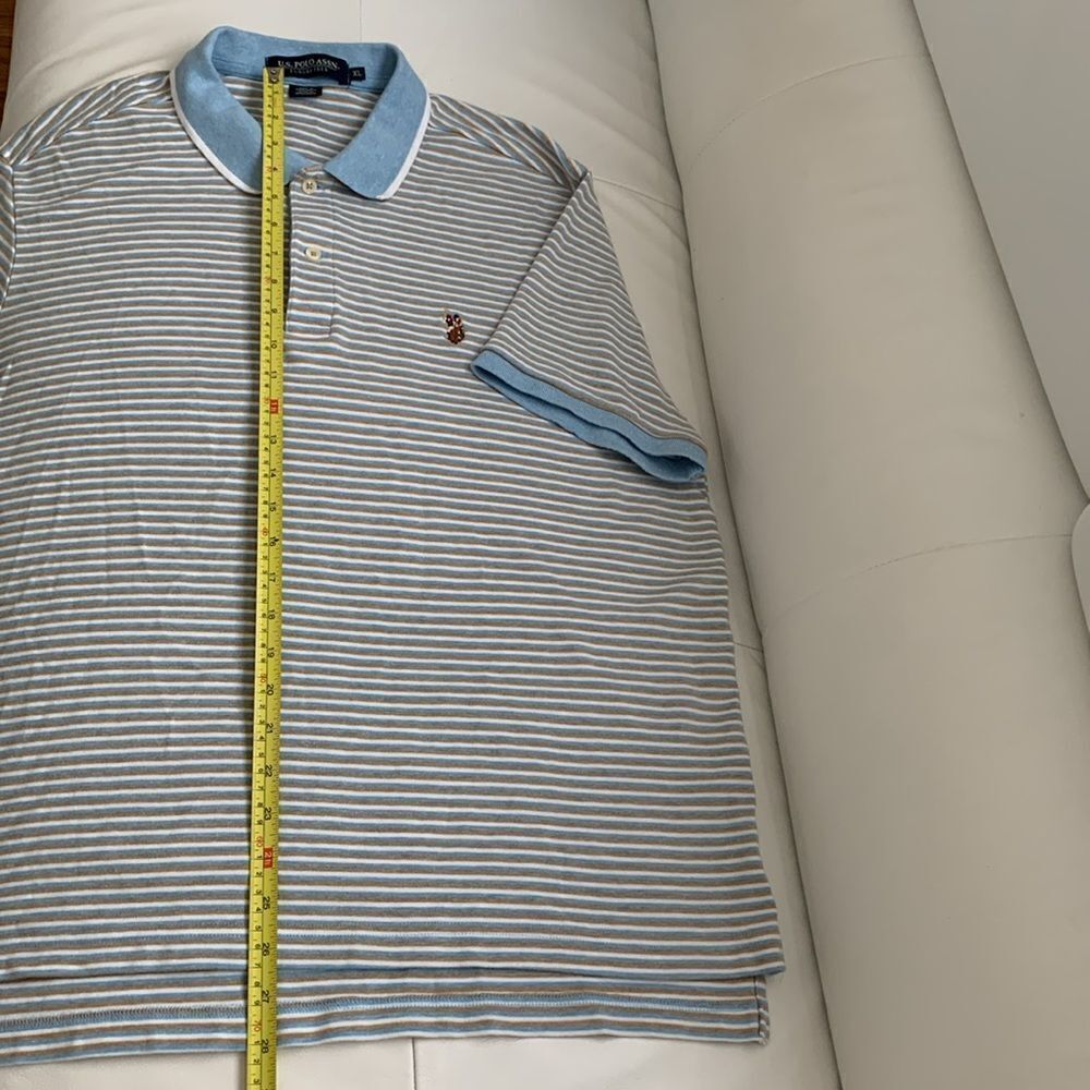 US Polo Assn. Luxuri Feel Men's Striped Short Sleeve Shirt Size XL - Picture 7 of 7